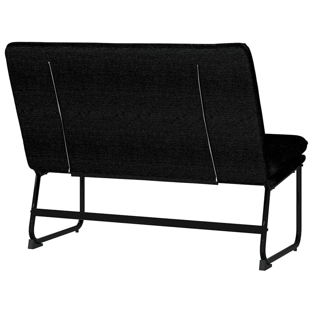 bænk 100x75x76 cm stof sort