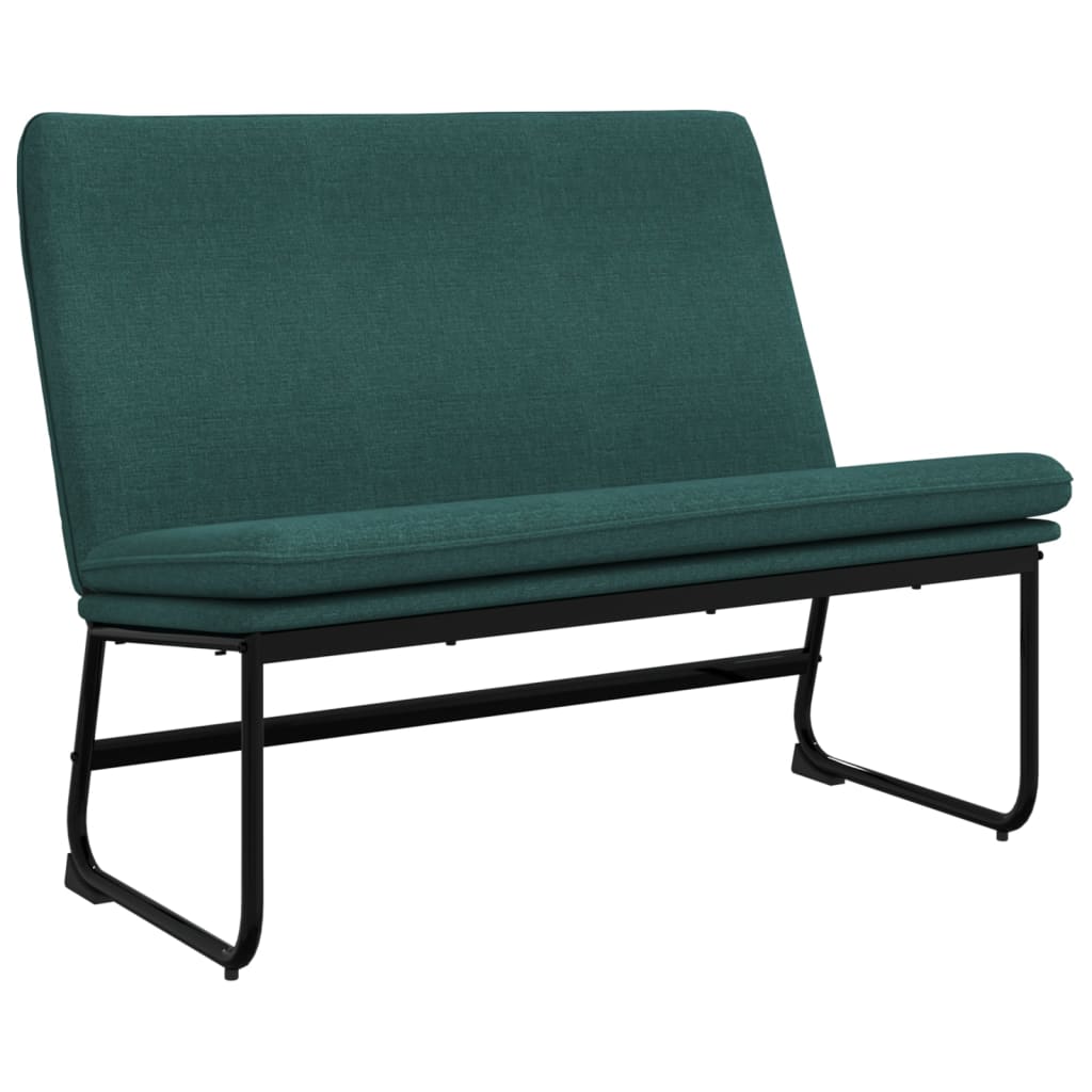 bænk 100x75x76 cm stof mørkegrøn