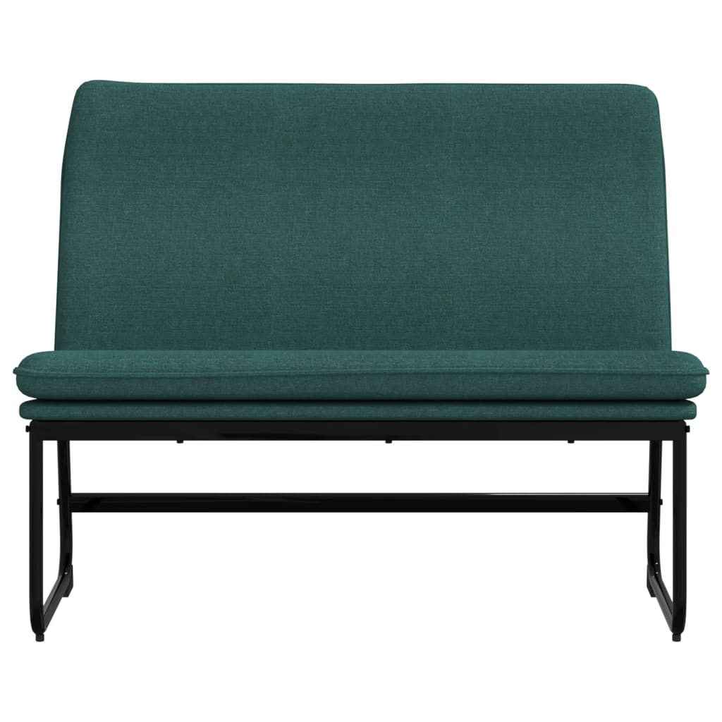 bænk 100x75x76 cm stof mørkegrøn
