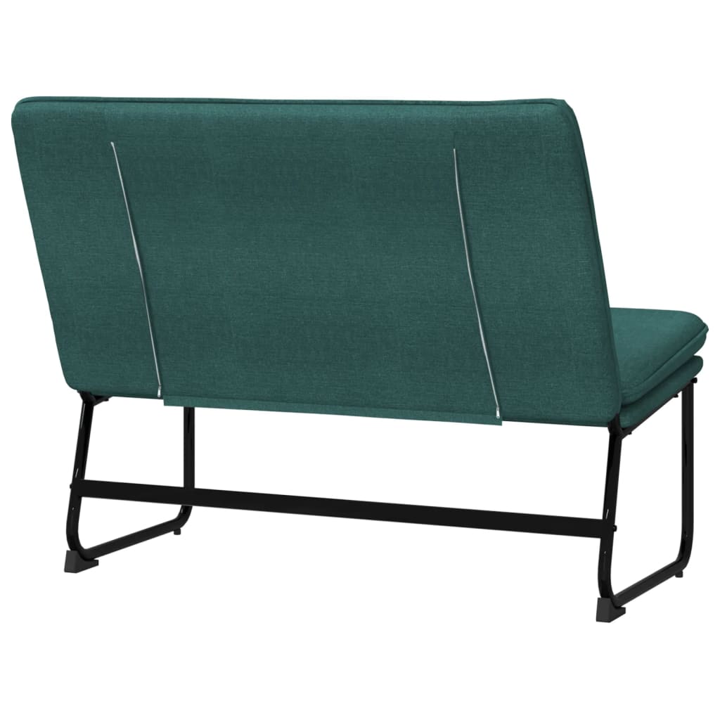 bænk 100x75x76 cm stof mørkegrøn