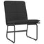 loungestol 54x75x76 cm kunstlæder sort