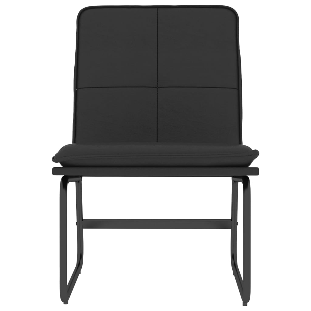 loungestol 54x75x76 cm kunstlæder sort
