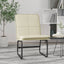 loungestol 54x75x76 cm kunstlæder cremefarvet