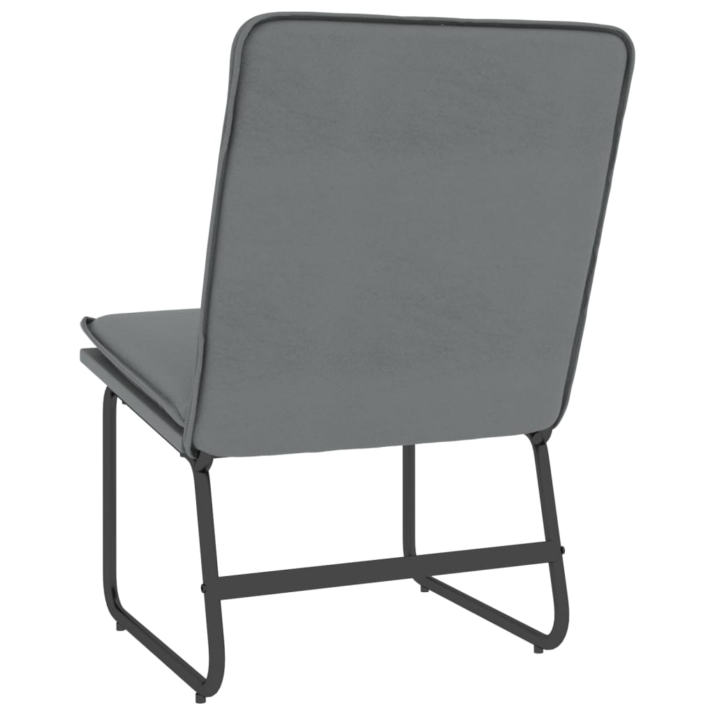 loungestol 54x75x76 cm kunstlæder grå