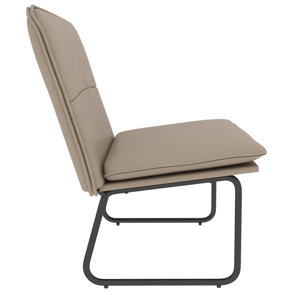 bænk 100x75x76 cm kunstlæder cappuccinofarvet