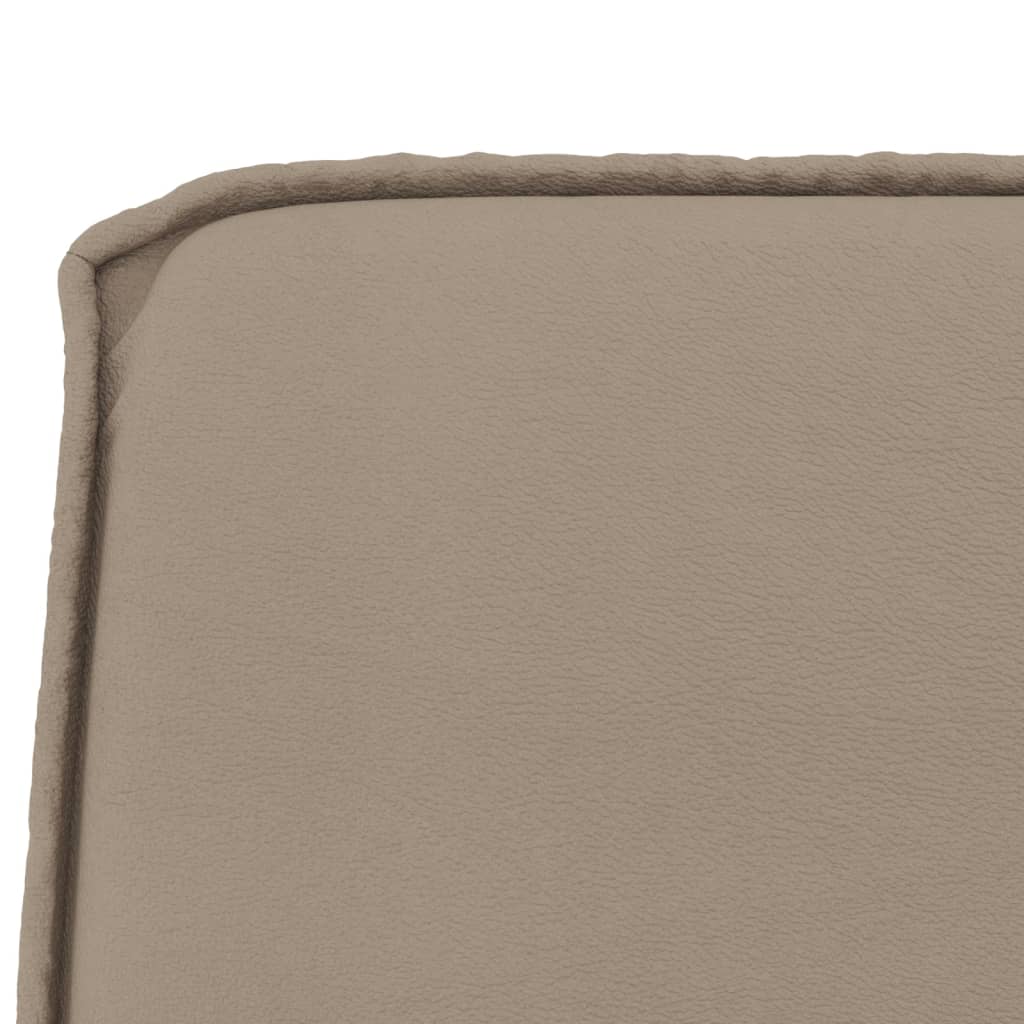 bænk 100x75x76 cm kunstlæder cappuccinofarvet