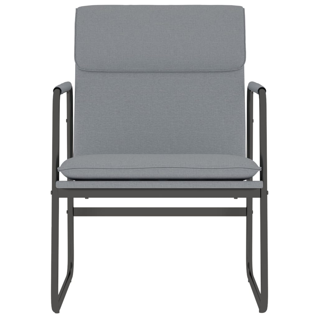 loungestol 55x64x80 cm stof lysegrå