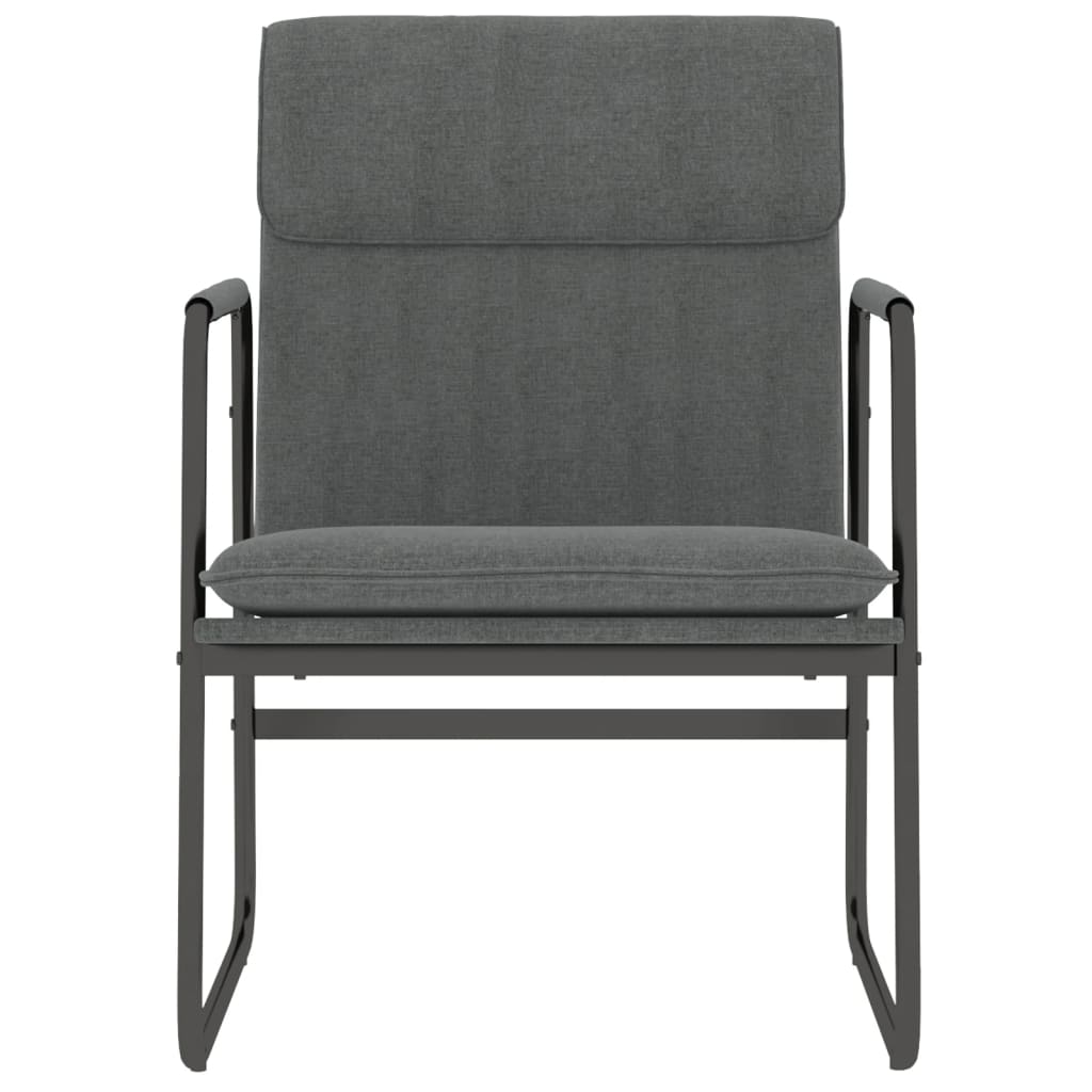 loungestol 55x64x80 cm stof mørkegrå