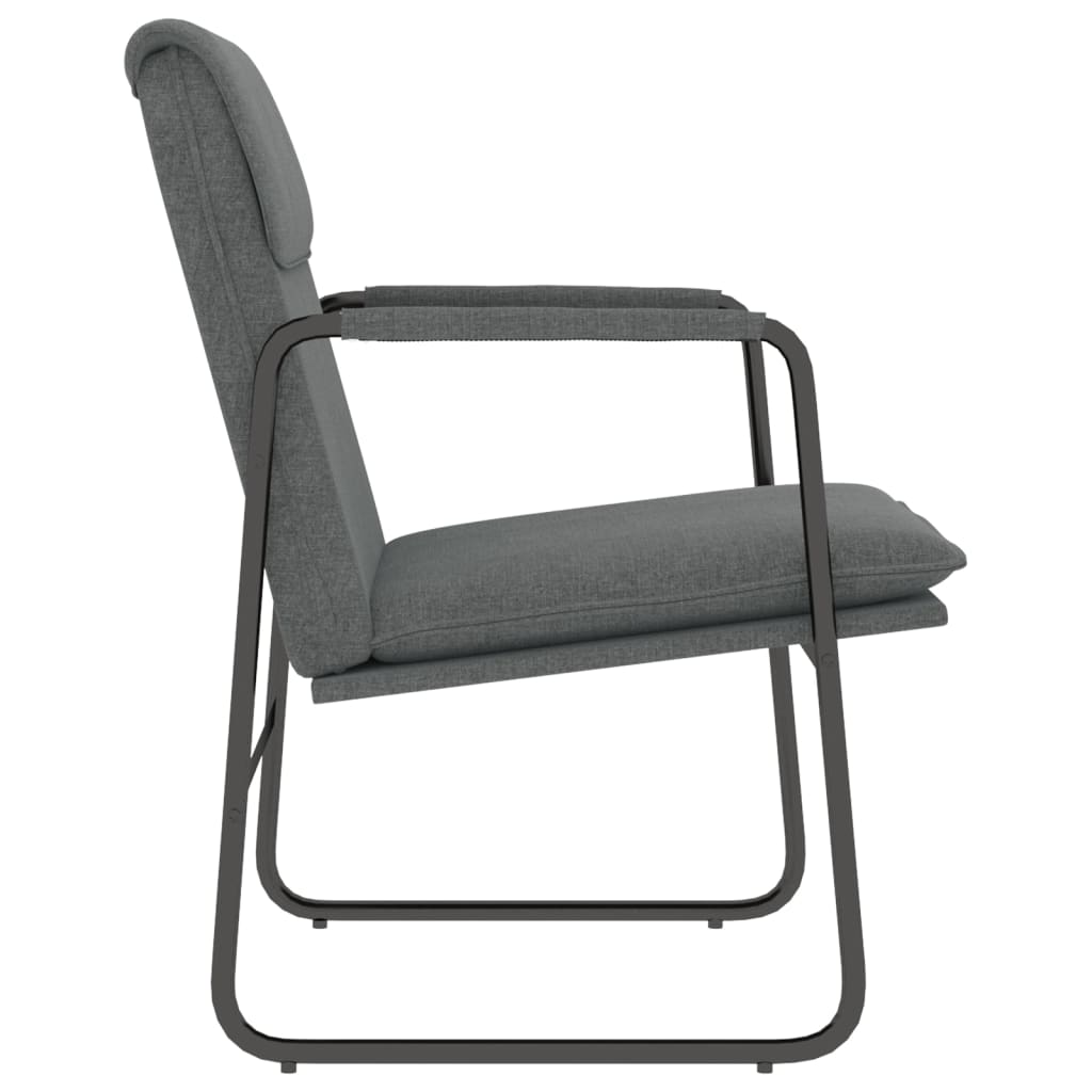 loungestol 55x64x80 cm stof mørkegrå