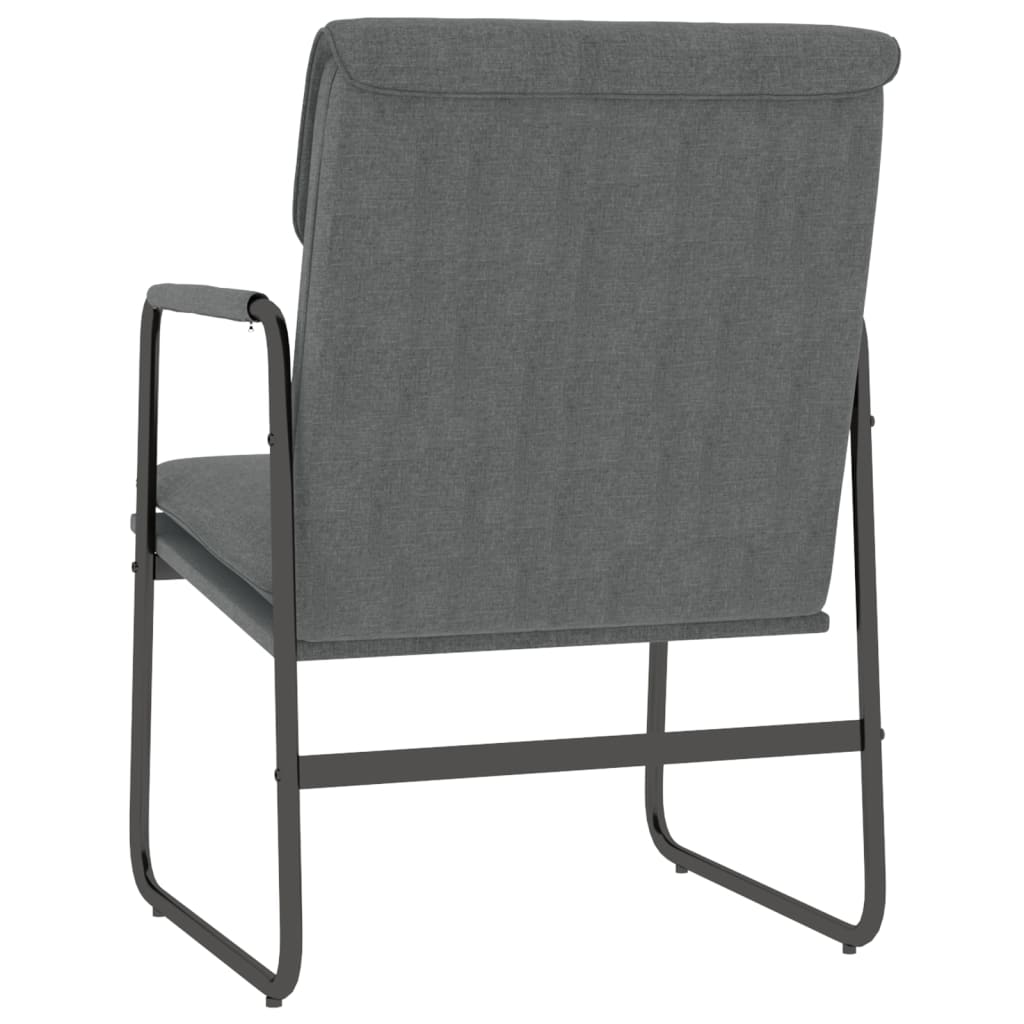 loungestol 55x64x80 cm stof mørkegrå