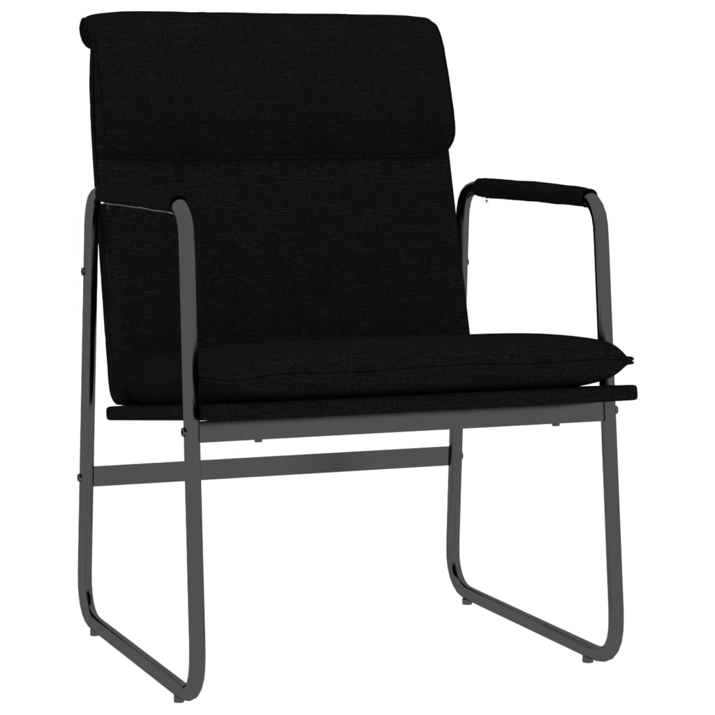 loungestol 55x64x80 cm stof sort