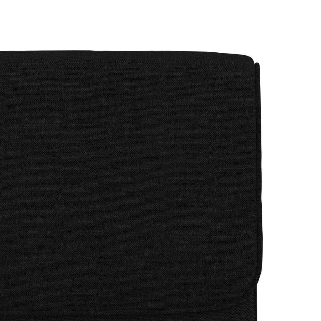 loungestol 55x64x80 cm stof sort