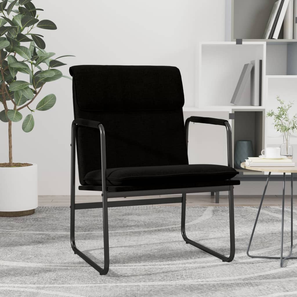 loungestol 55x64x80 cm stof sort