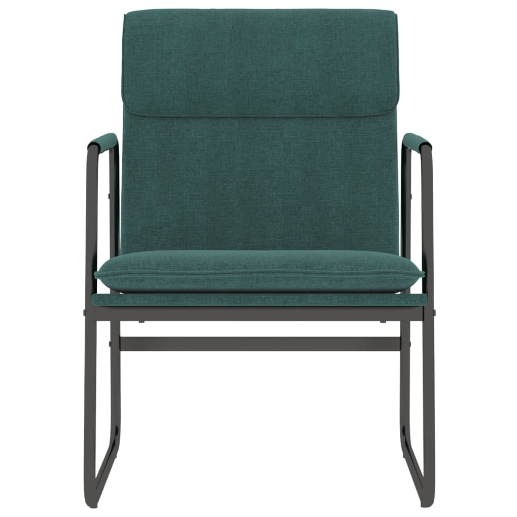 loungestol 55x64x80 cm stof mørkegrøn