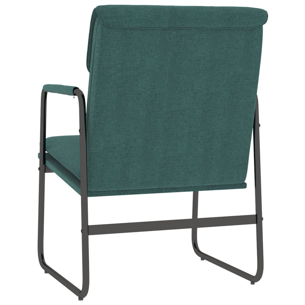 loungestol 55x64x80 cm stof mørkegrøn
