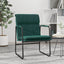loungestol 55x64x80 cm stof mørkegrøn