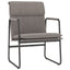 loungestol 55x64x80 cm stof Gråbrun
