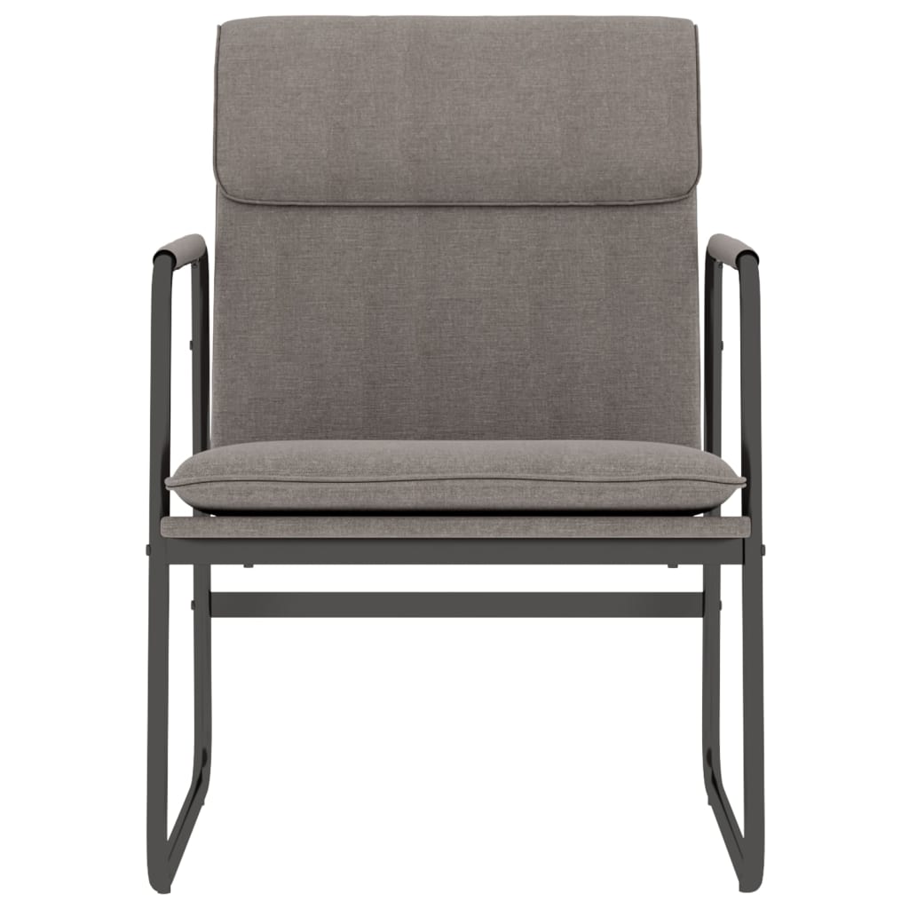 loungestol 55x64x80 cm stof Gråbrun
