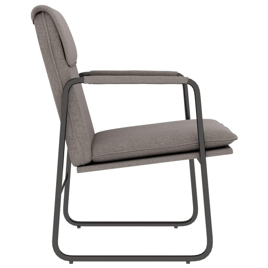loungestol 55x64x80 cm stof Gråbrun