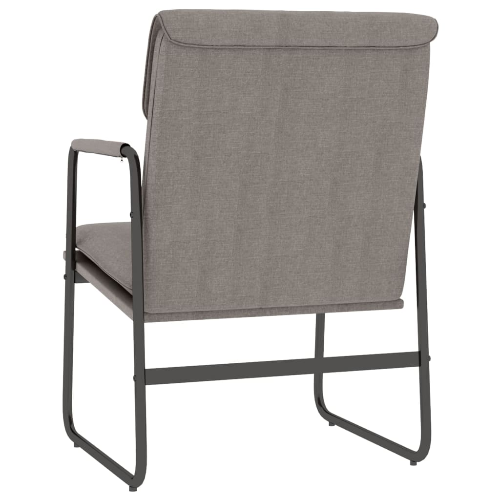 loungestol 55x64x80 cm stof Gråbrun