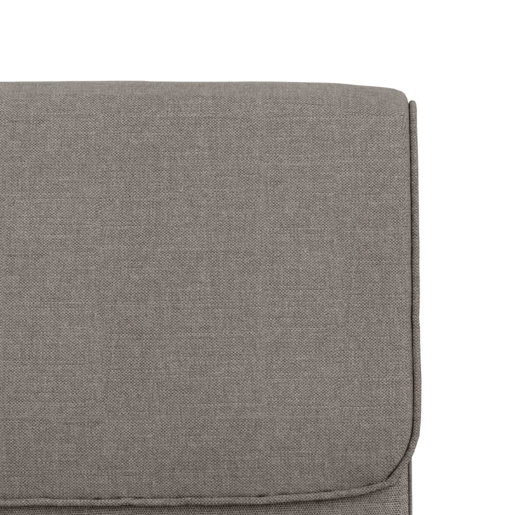 loungestol 55x64x80 cm stof Gråbrun