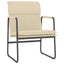 loungestol 55x64x80 cm stof Cremefarvet