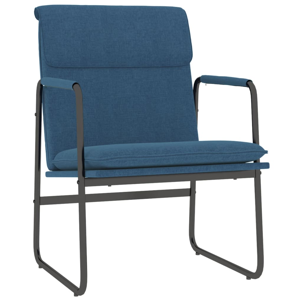 loungestol 55x64x80 cm stof Blå
