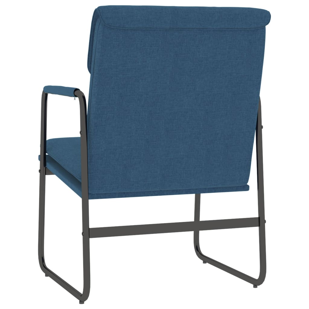 loungestol 55x64x80 cm stof Blå