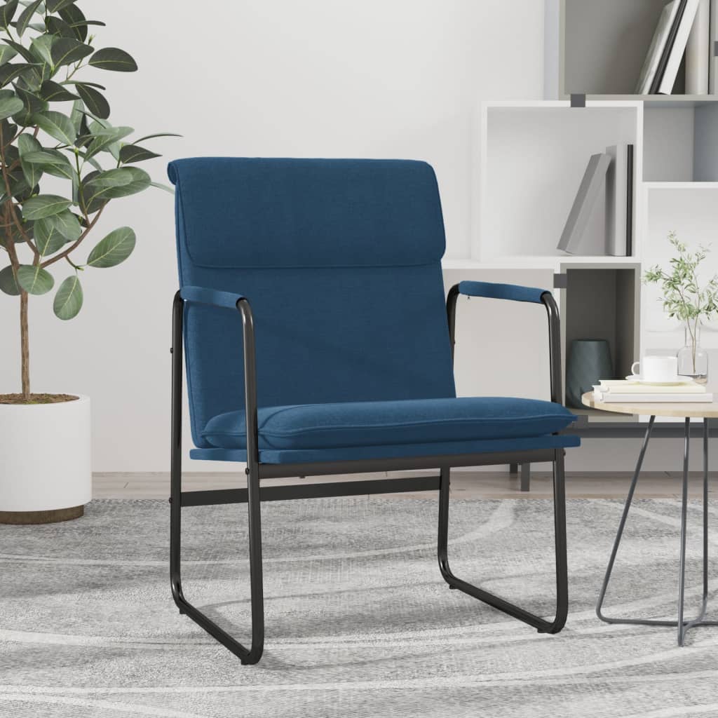 loungestol 55x64x80 cm stof Blå