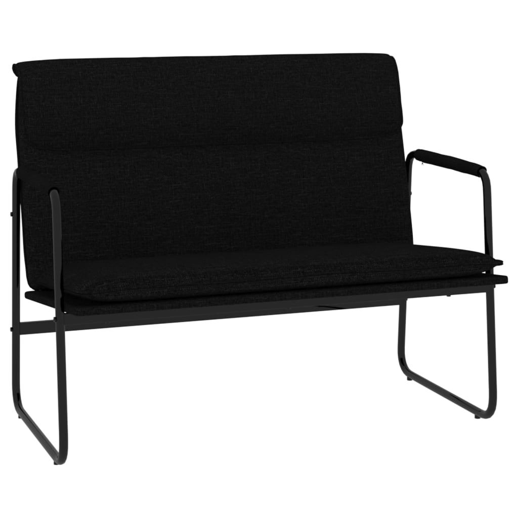 bænk 100x64x80 cm stof sort