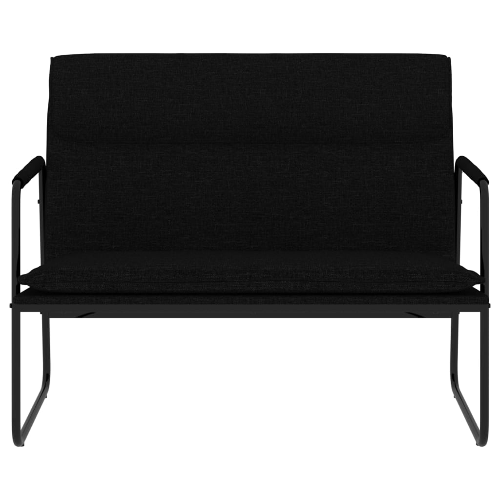 bænk 100x64x80 cm stof sort