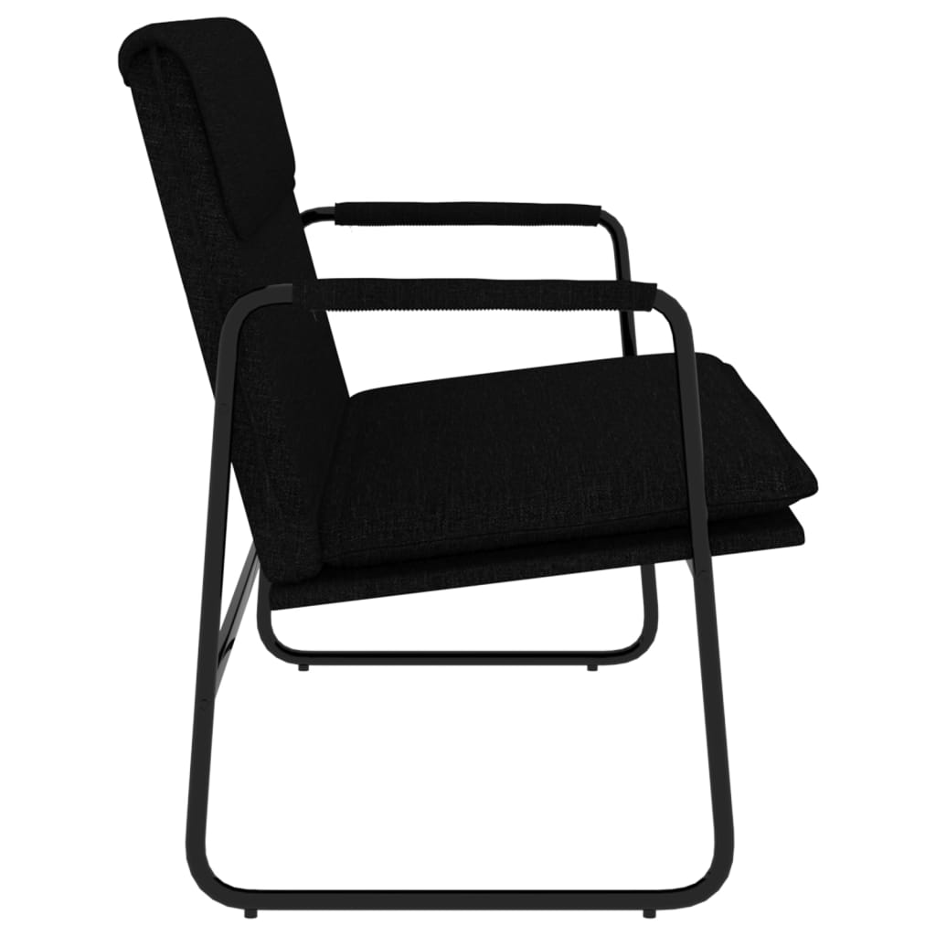 bænk 100x64x80 cm stof sort