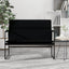 bænk 100x64x80 cm stof sort