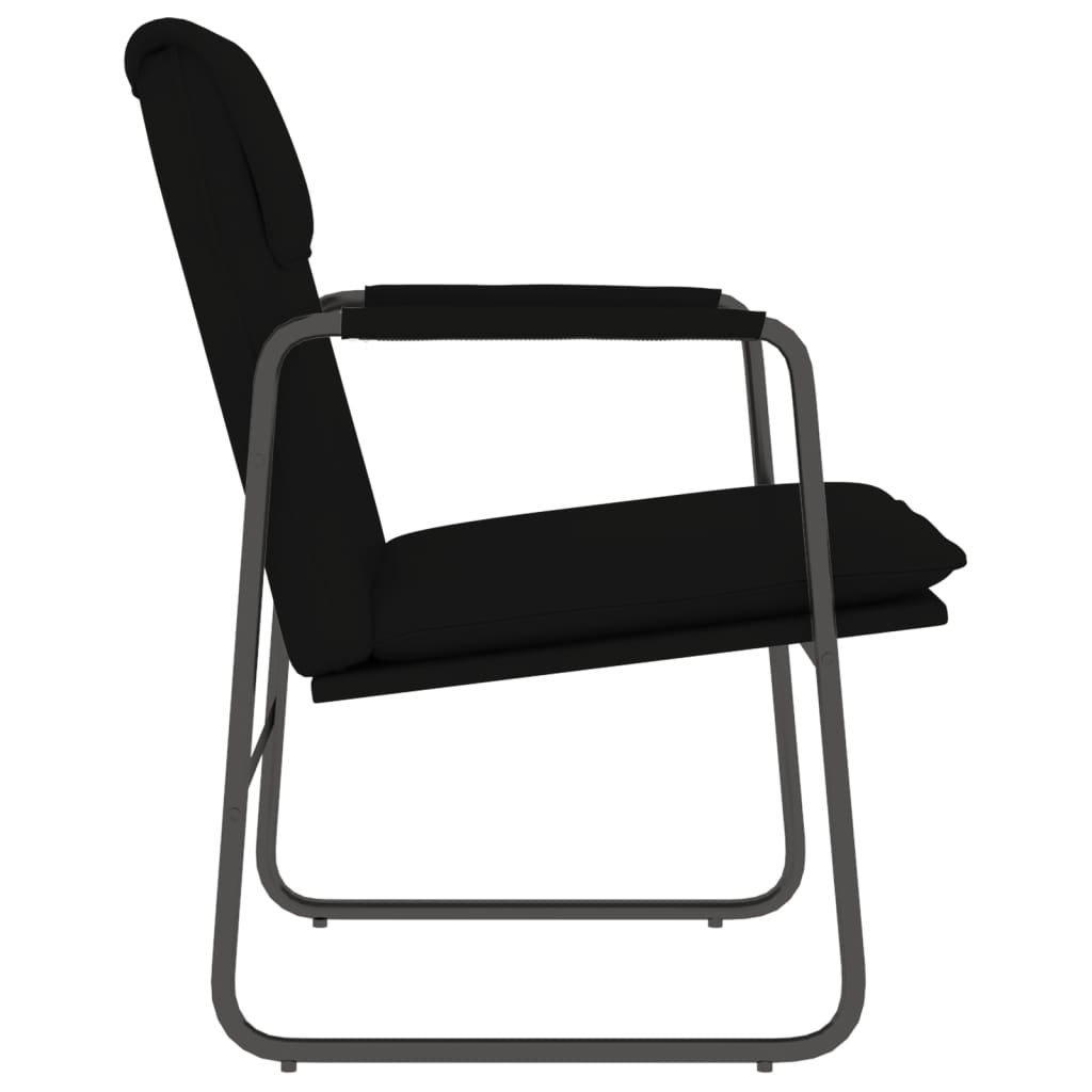 loungestol 55x64x80 cm kunstlæder sort