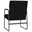 loungestol 55x64x80 cm kunstlæder sort