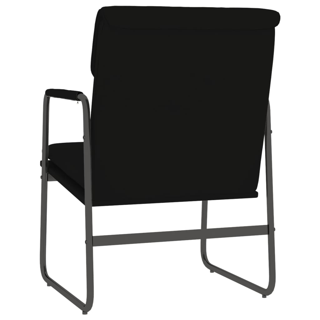 loungestol 55x64x80 cm kunstlæder sort