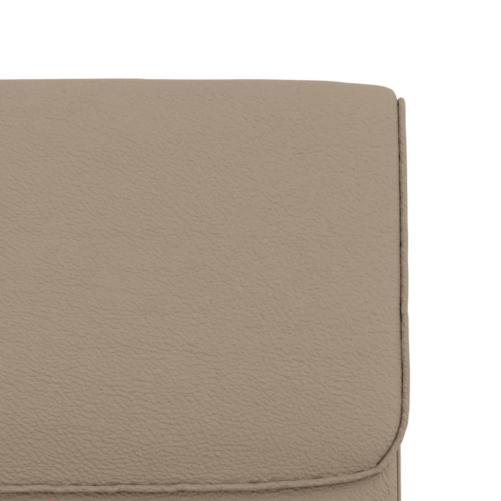 loungestol 55x64x80 cm kunstlæder cappuccinofarvet