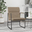 loungestol 55x64x80 cm kunstlæder cappuccinofarvet