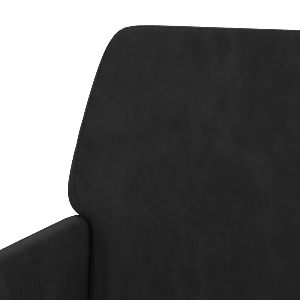 lænestol 62x79x79 cm velour sort