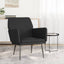 lænestol 62x79x79 cm velour sort