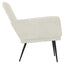 lænestol 62x79x79 cm velour cremefarvet