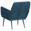 lænestol 62x79x79 cm velour blå