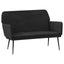bænk 108x79x79 cm velour sort