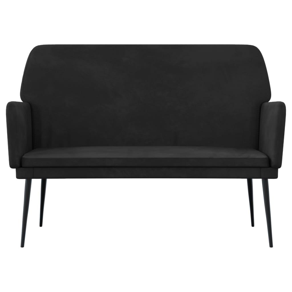 bænk 108x79x79 cm velour sort