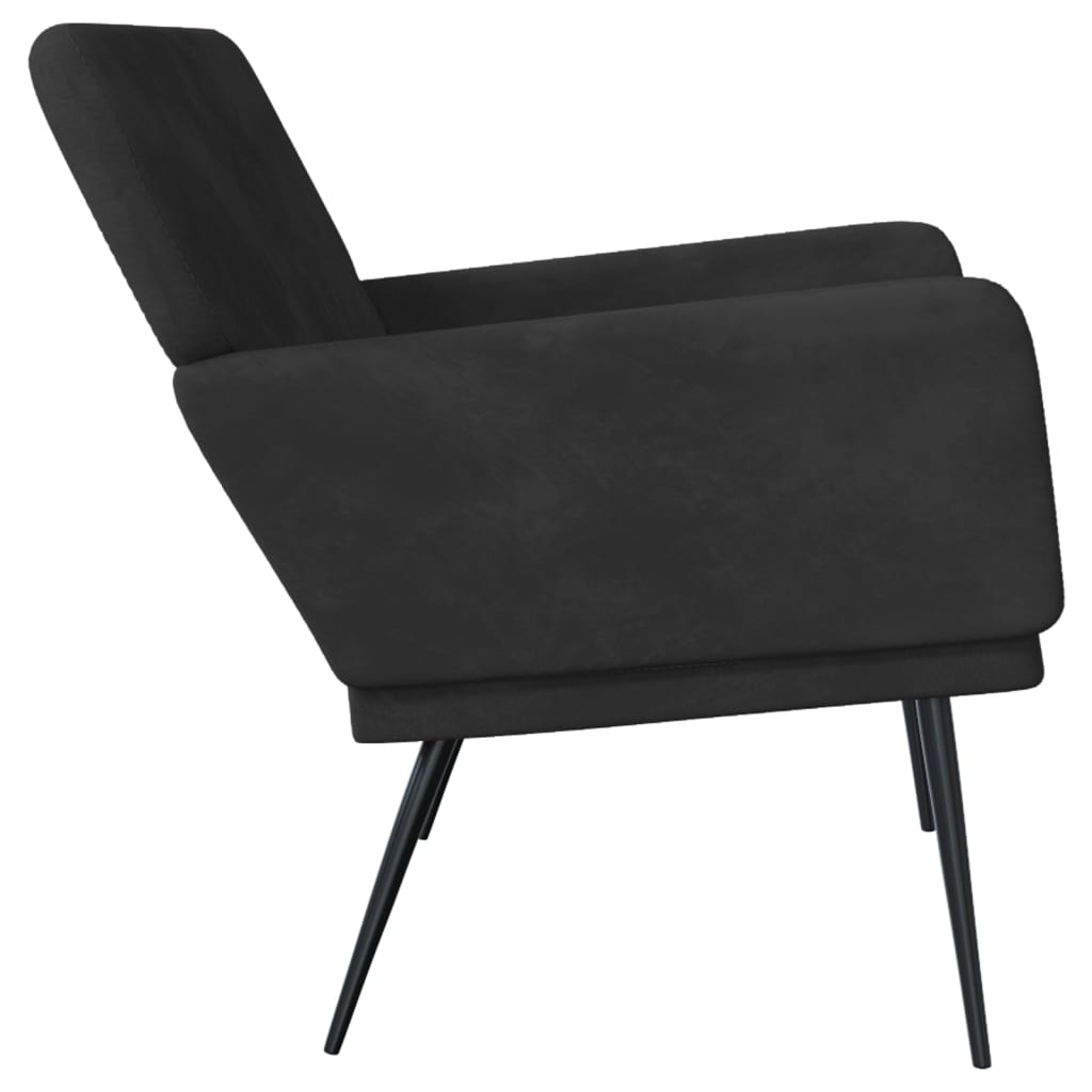 bænk 108x79x79 cm velour sort