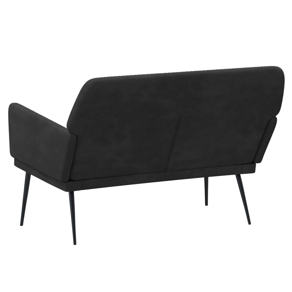 bænk 108x79x79 cm velour sort