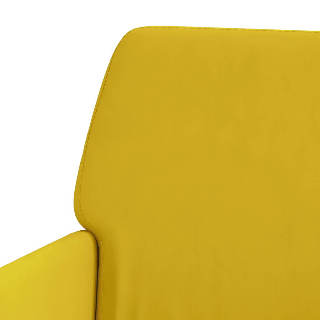 bænk 108x79x79 cm velour gul