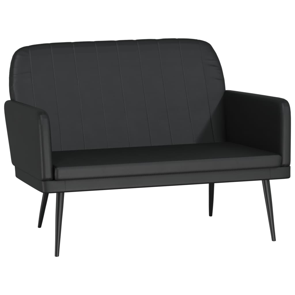 bænk 107x80x81 cm kunstlæder sort