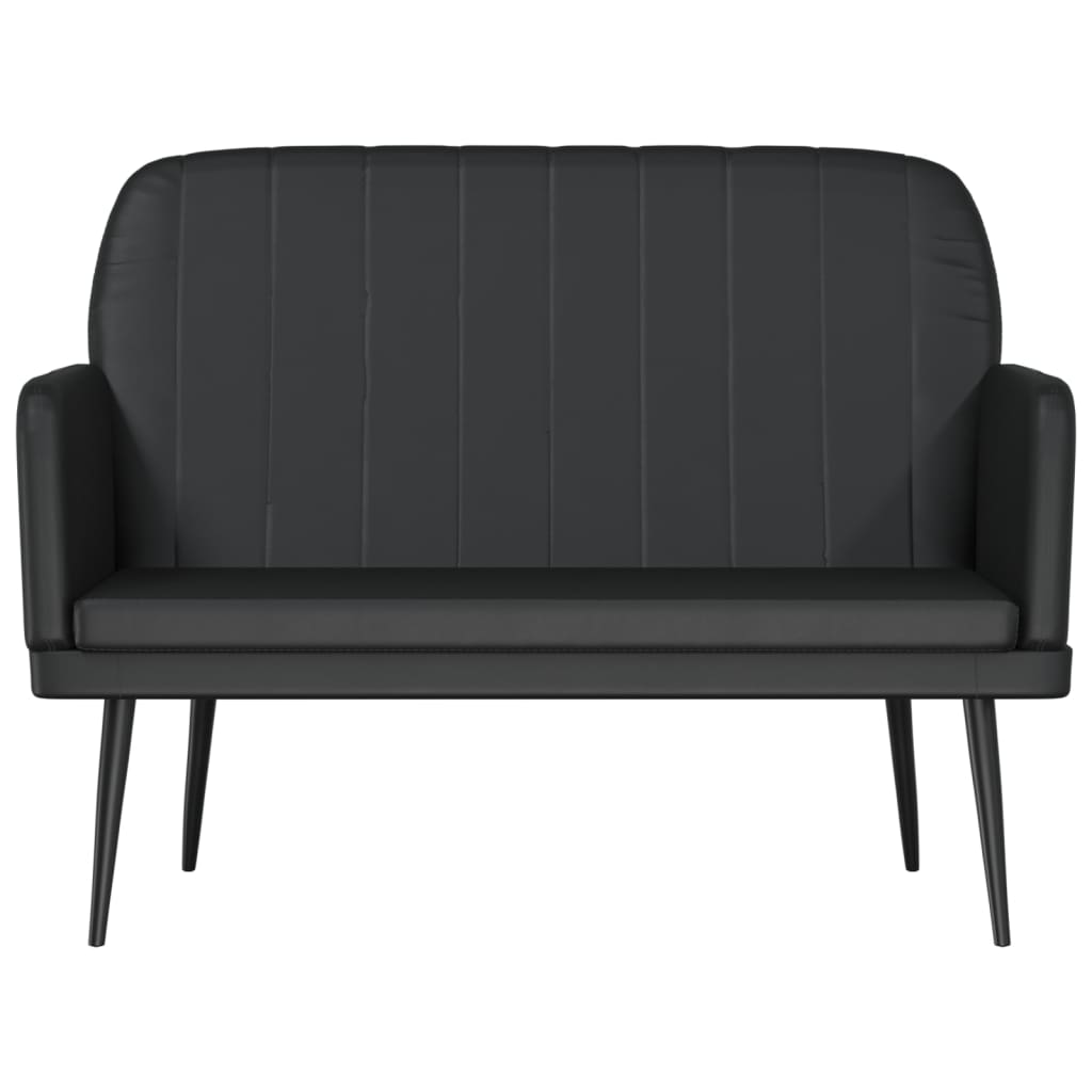 bænk 107x80x81 cm kunstlæder sort