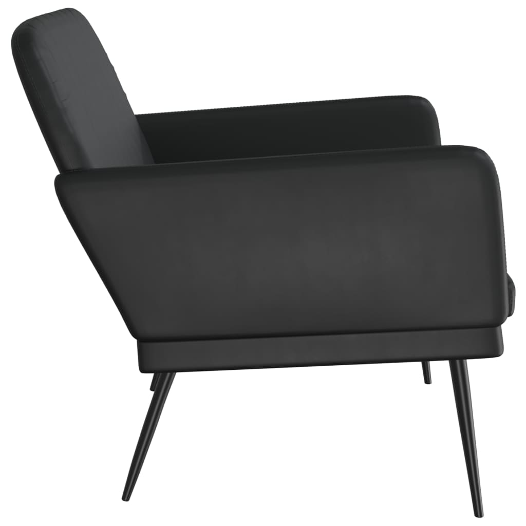 bænk 107x80x81 cm kunstlæder sort